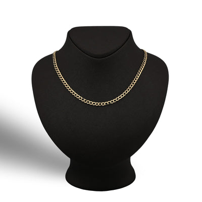 4.5MM 10k Yellow Gold 5.9gms Cuban link Curb Chain Mens Womens 18In Necklace - Elite Jewelers - Necklaces & Chains