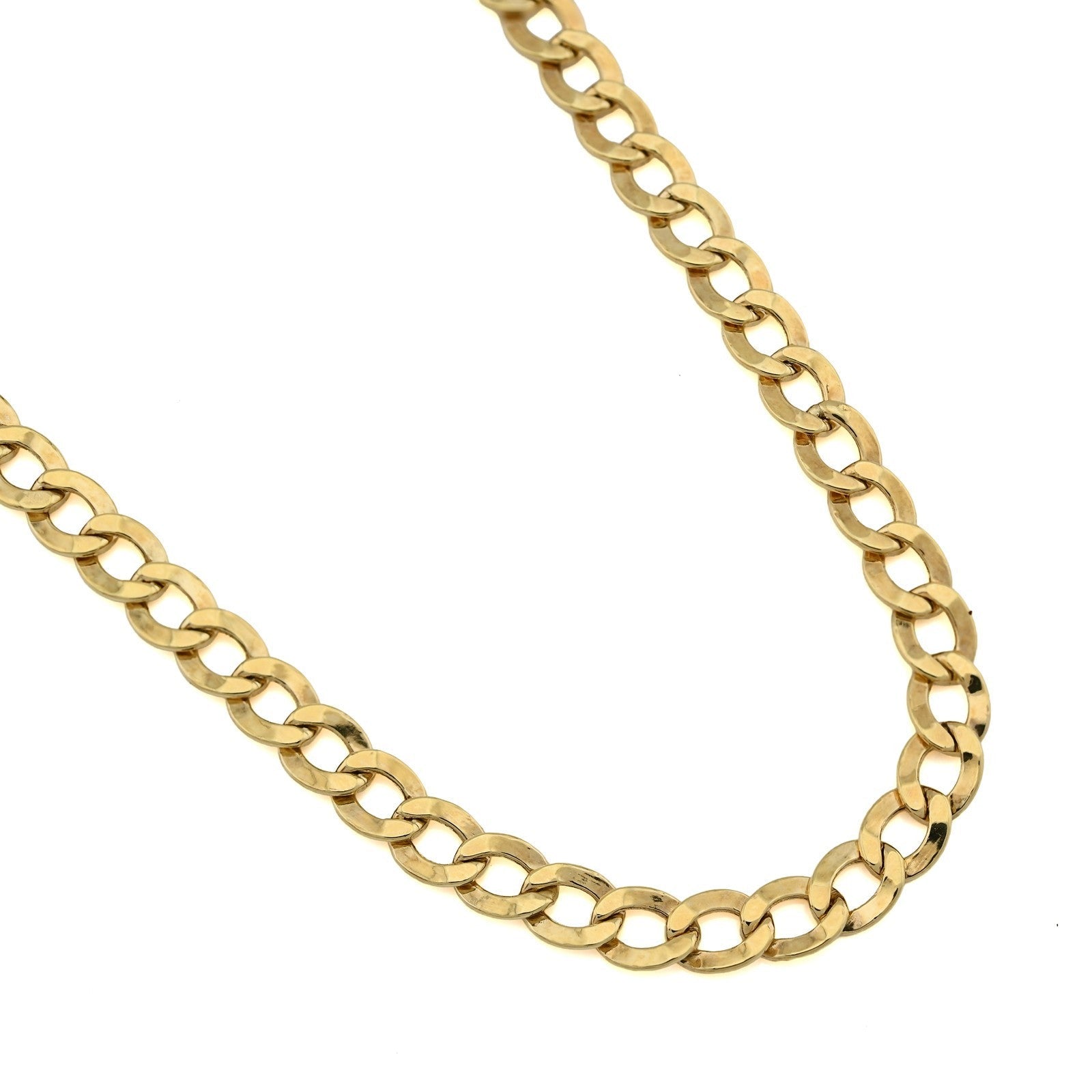 4.5MM 10k Yellow Gold 5.9gms Cuban link Curb Chain Mens Womens 18In Necklace - Elite Jewelers - Necklaces & Chains