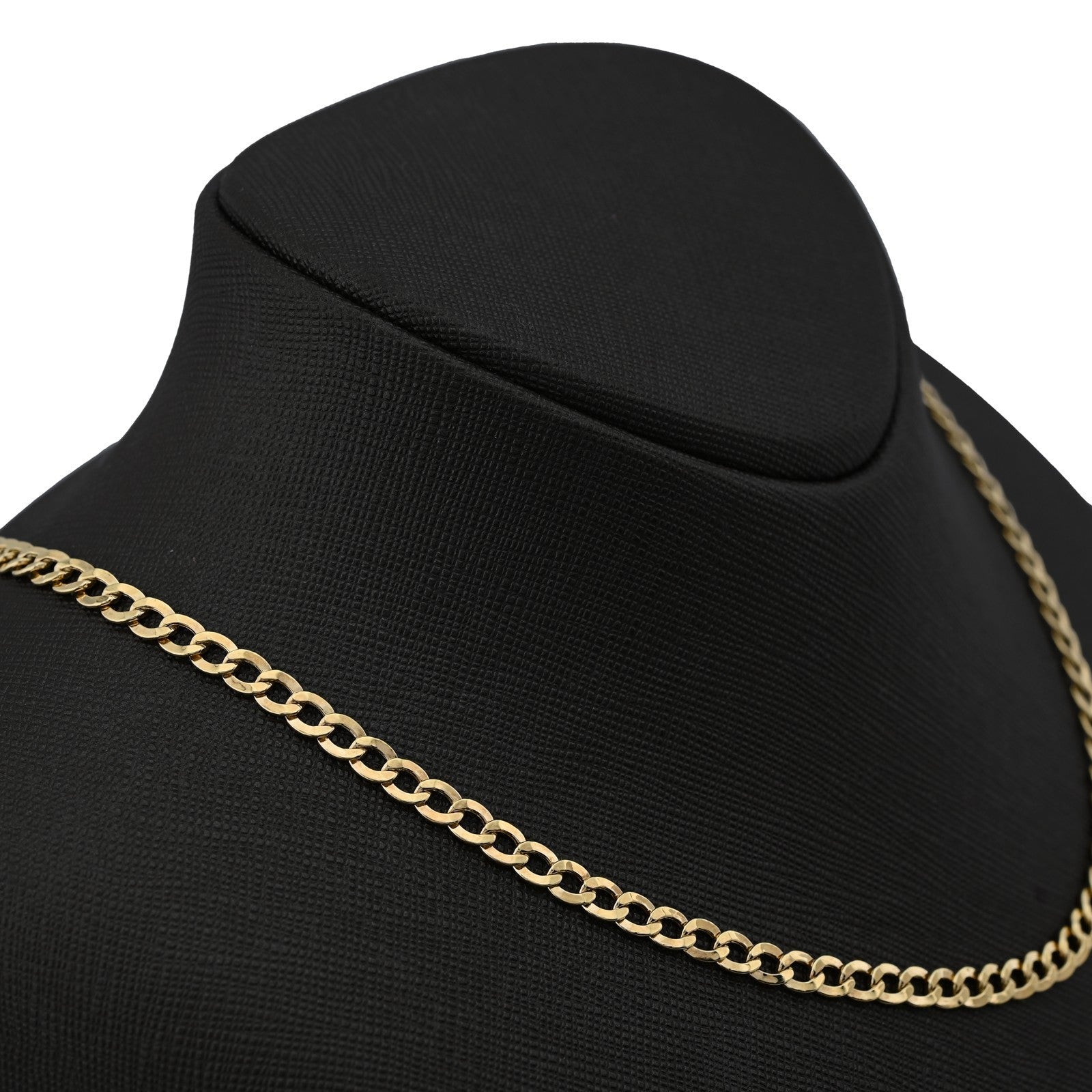 4.5MM 10k Yellow Gold 5.9gms Cuban link Curb Chain Mens Womens 18In Necklace - Elite Jewelers - Necklaces & Chains