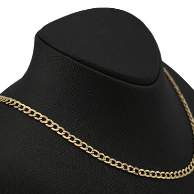 4.5MM 10k Yellow Gold 5.9gms Cuban link Curb Chain Mens Womens 18In Necklace - Elite Jewelers - Necklaces & Chains