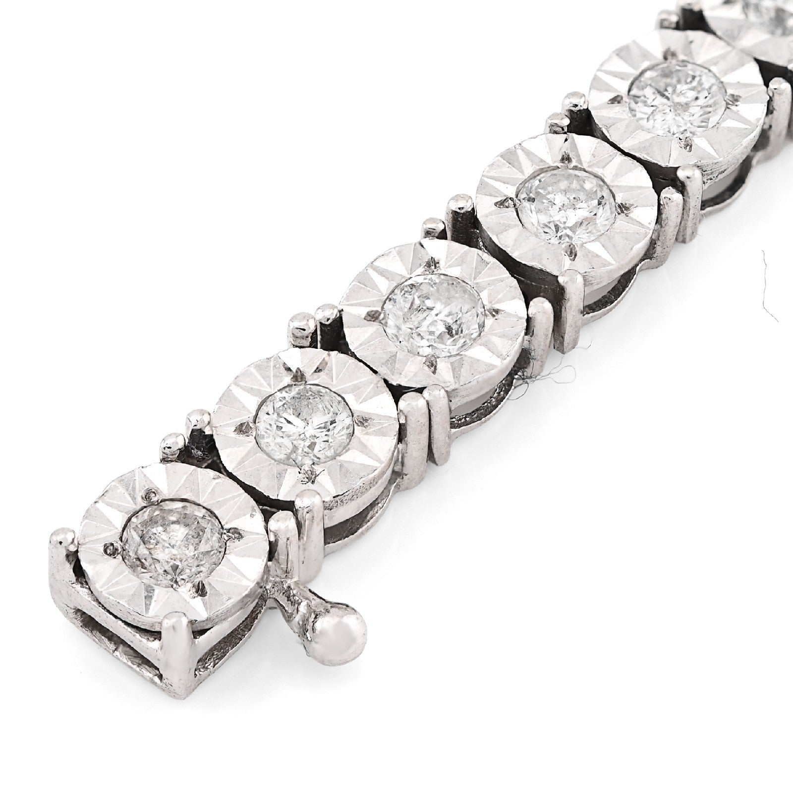 4.5MM 14k White Gold 13gms 3CTW Natural Diamond Tennis Bracelet 7 Inches Armlet - Elite Jewelers - Bracelets