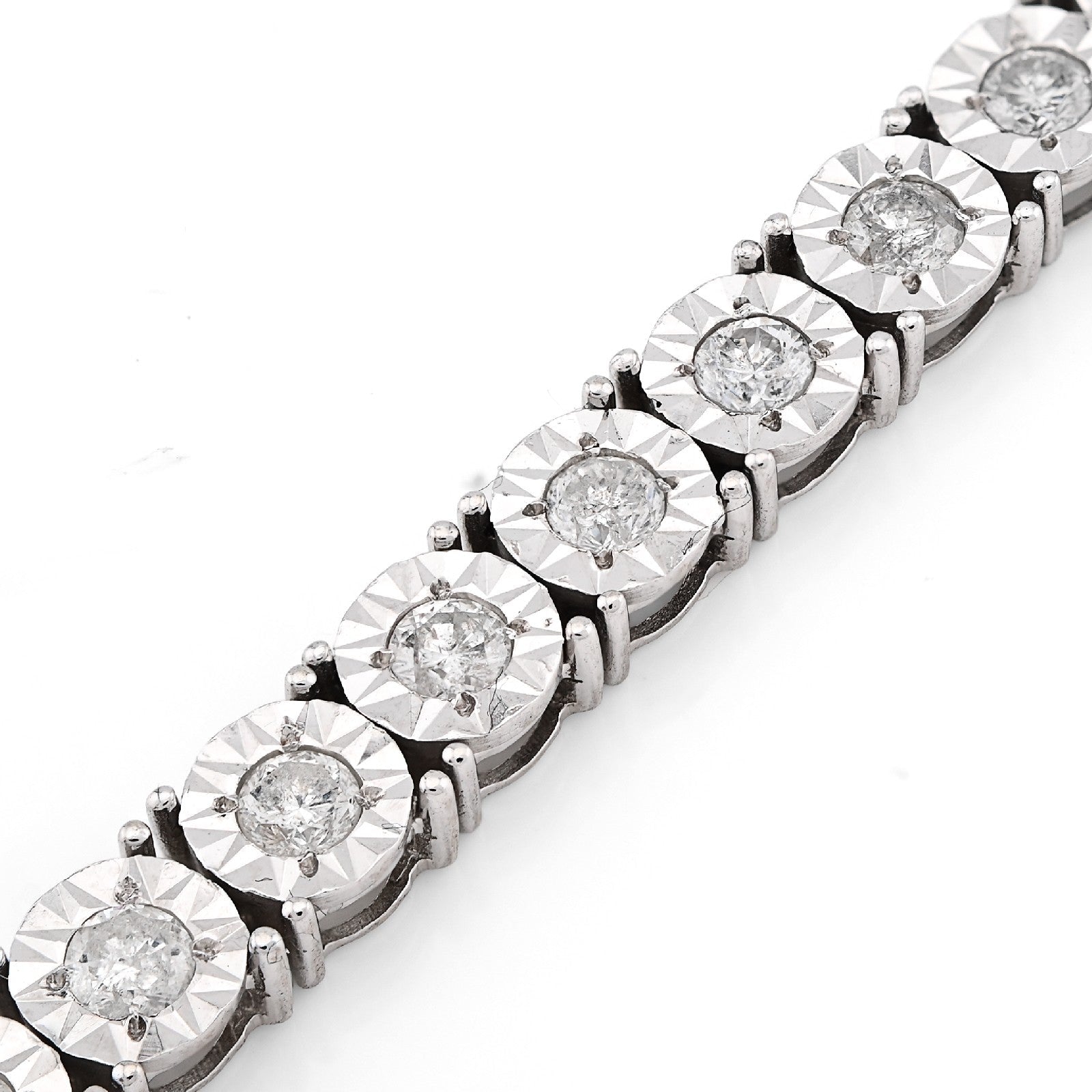 4.5MM 14k White Gold 13gms 3CTW Natural Diamond Tennis Bracelet 7 Inches Armlet - Elite Jewelers - Bracelets