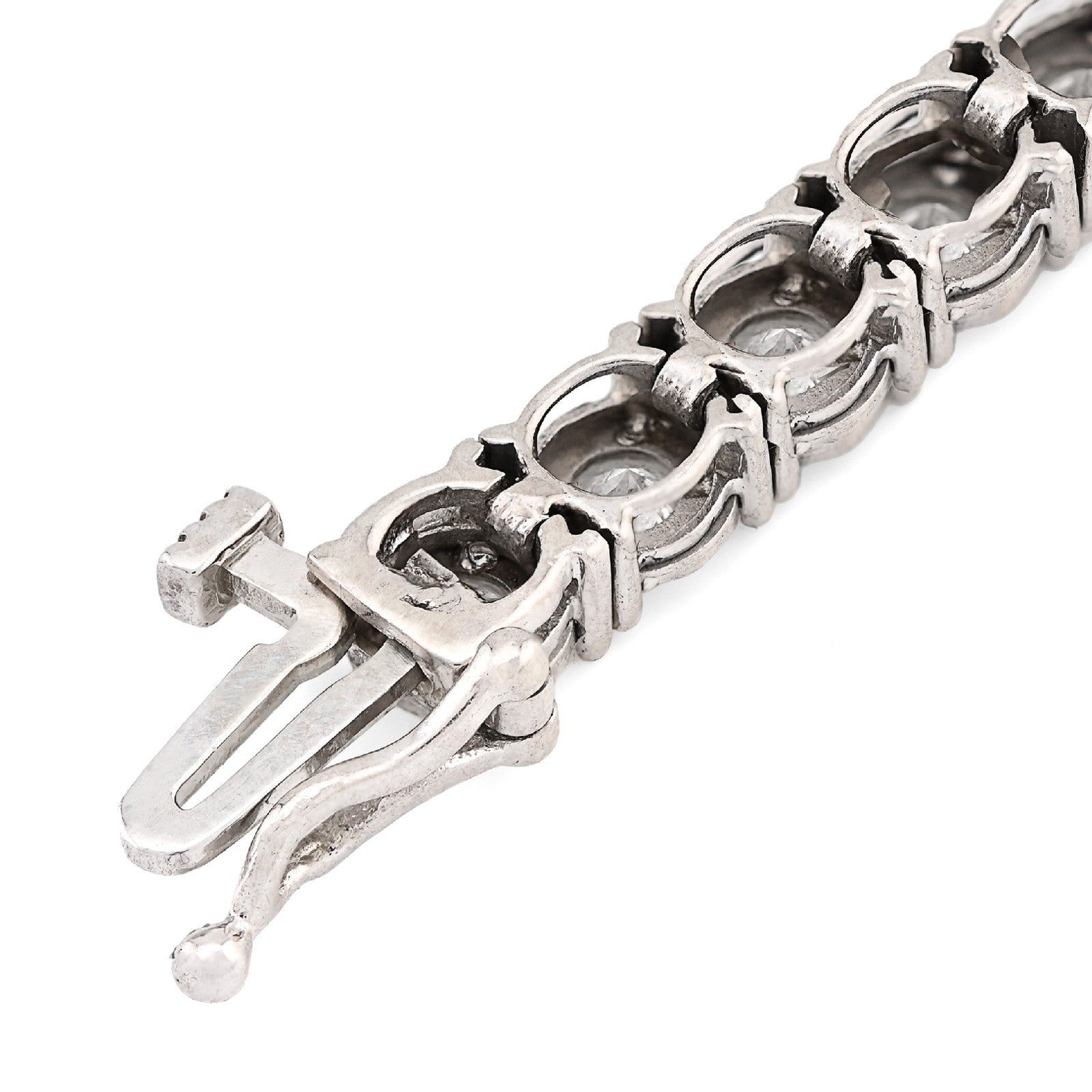 4.5MM 14k White Gold 13gms 3CTW Natural Diamond Tennis Bracelet 7 Inches Armlet - Elite Jewelers - Bracelets