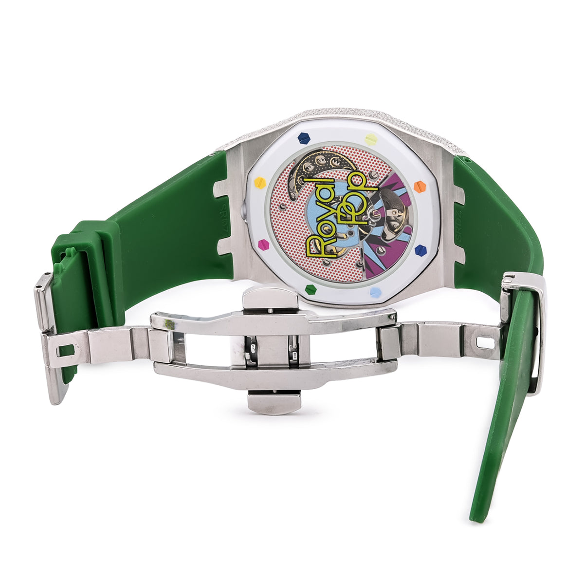 AP x Swatch Royal Pop Natural Diamond Band White Watch Huit Blanc
