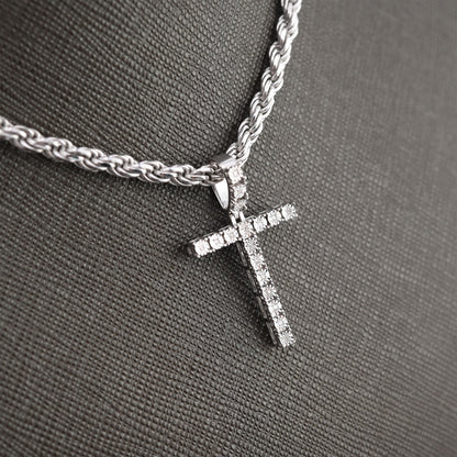 925 Silver Natural 0.15 CTW Diamond Initial Alphabet "T" Pendant 2g Unisex Charm