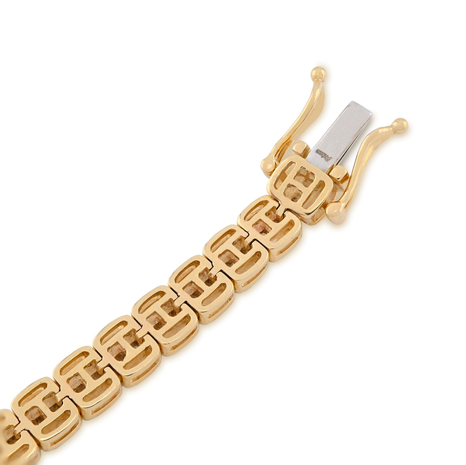 5MM 10k Yellow Gold 15.4g 2.97CTW Natural Round/Baguette Tennis Diamond Bracelet - Elite Jewelers - Bracelets