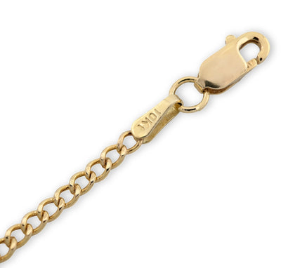 5MM 10k Yellow Gold 1.5gms Cuban Baby Bracelet 5.5 Inches Engravable ID Armlet - Elite Jewelers - Bracelets