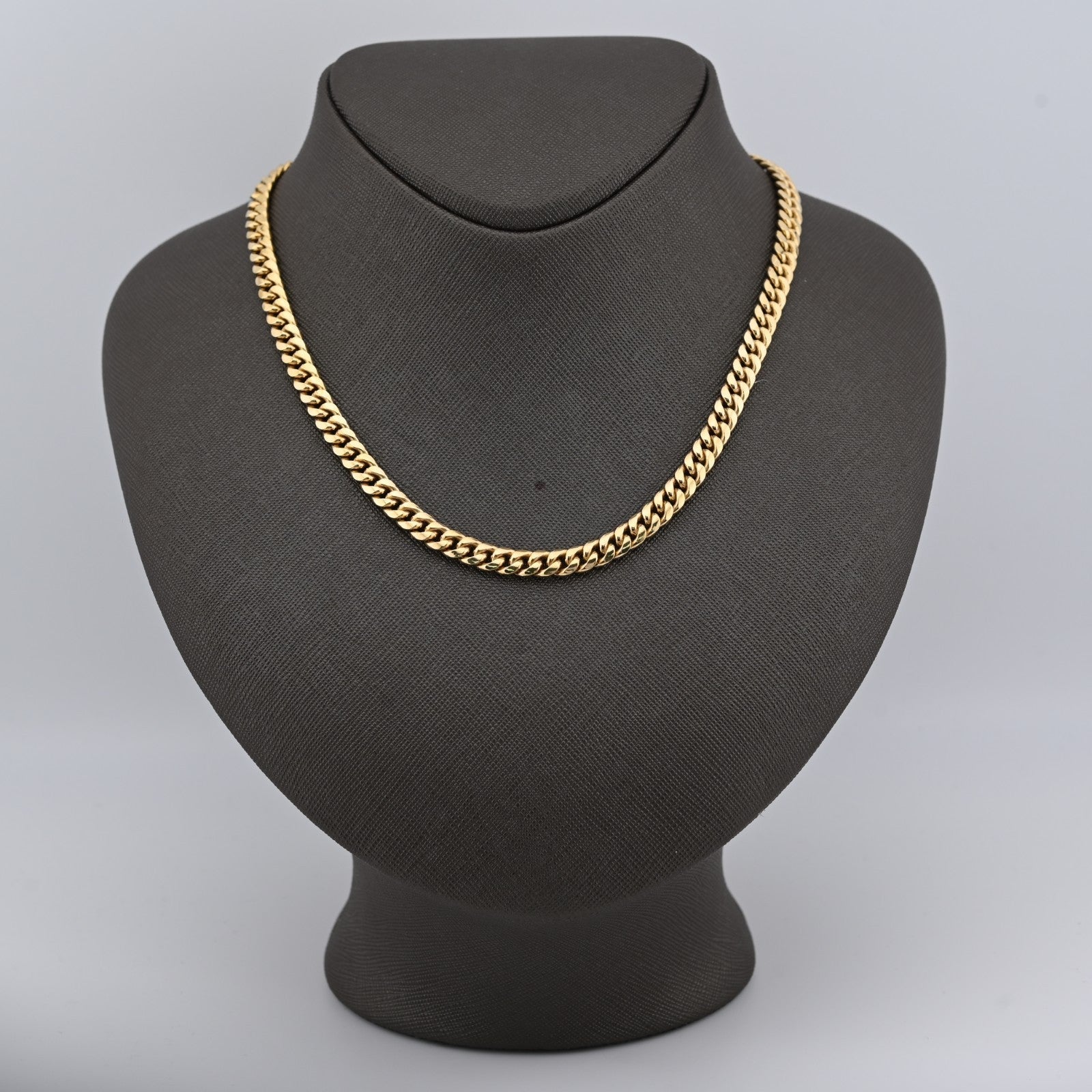 6MM 10k Yellow Gold 18.6 grams Miami Cuban Chain Mens Womens Necklace 20 Inches - Elite Jewelers - Necklaces & Chains