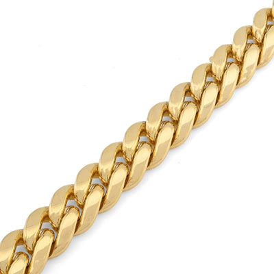 7.5MM Real 10k Yellow Gold Men Solid Cuban Link Bracelet 32.9gms 8 Inches Armlet - Elite Jewelers - Bracelets