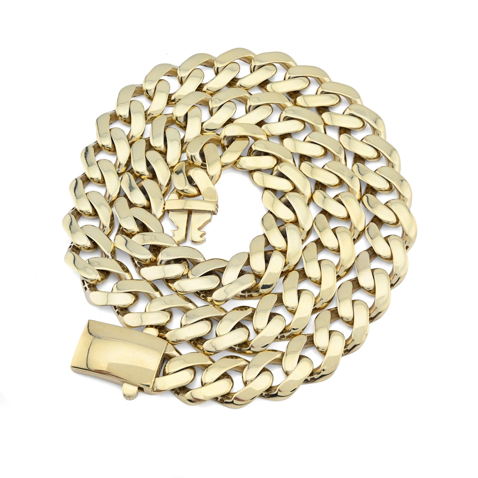7MM Cuban Link 16.9gms Chain 1/10th 10k Yellow Gold Bonded 925 20 Inch Necklace - Elite Jewelers - Necklaces & Chains