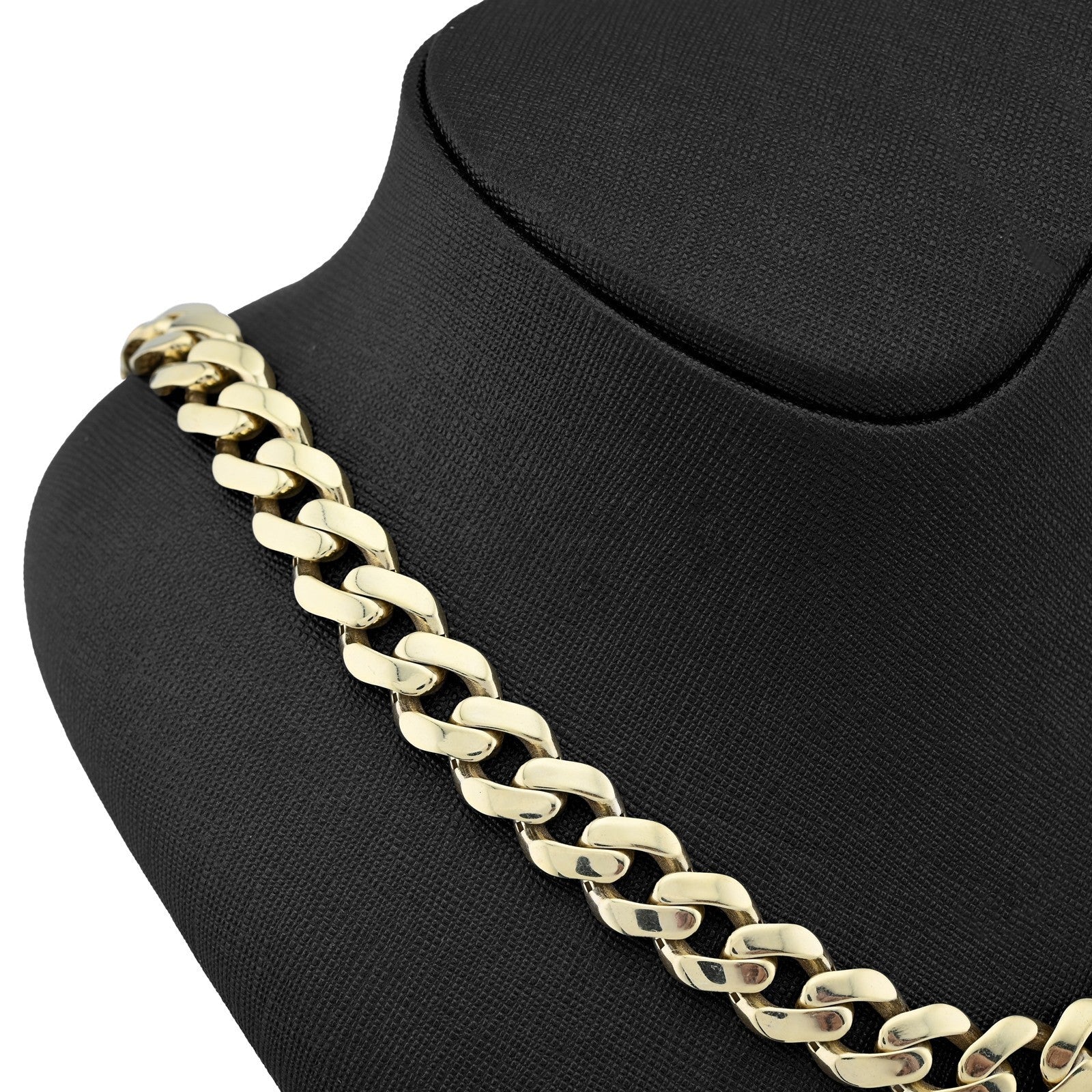 7MM Cuban Link 16.9gms Chain 1/10th 10k Yellow Gold Bonded 925 20 Inch Necklace - Elite Jewelers - Necklaces & Chains