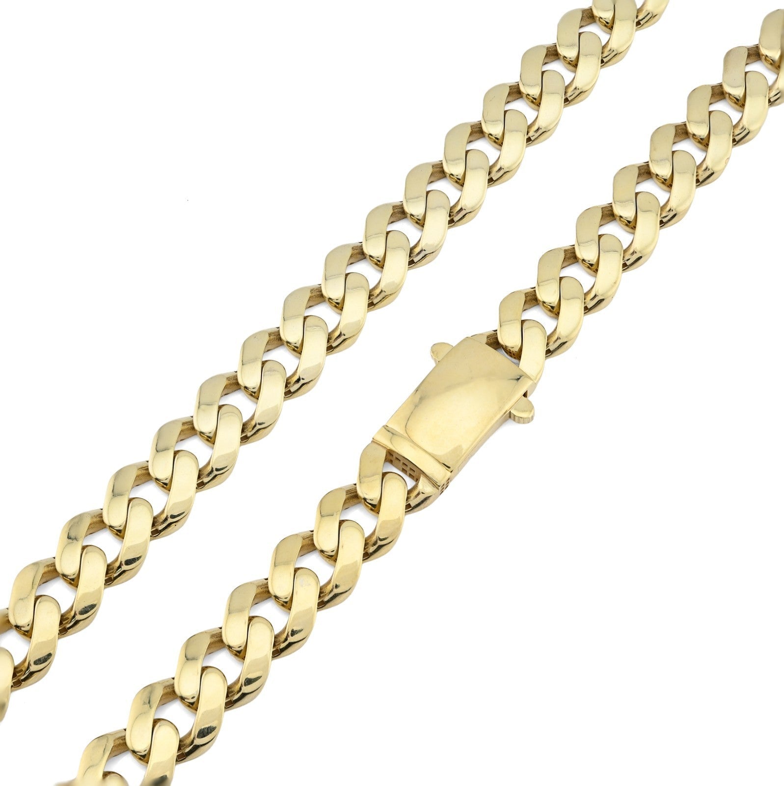 7MM Cuban Link 16.9gms Chain 1/10th 10k Yellow Gold Bonded 925 20 Inch Necklace - Elite Jewelers - Necklaces & Chains