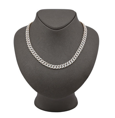 8MM 10k Yellow Gold 10.3 CTW Pure Diamond Mens Cuban Chain 22In 41.7gms Necklace - Elite Jewelers - Necklaces & Chains