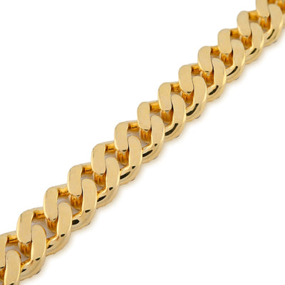 8MM 10k Yellow Gold 30.3gms 6.87CTW Natural Diamond Cuban Link Bracelet 8 Inches - Elite Jewelers - Bracelets
