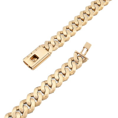 8MM 10k Yellow Gold 9.5CTW Natural Diamond 22In Cuban Link Chain 54.6gm Necklace - Elite Jewelers - Necklaces & Chains