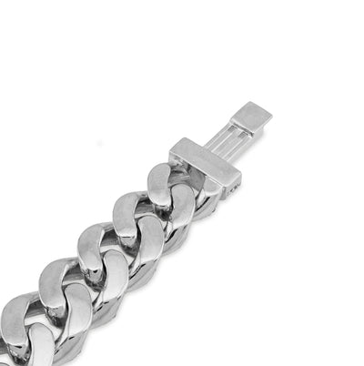 925 All White Cuban Link 9.25CT Lab Diamond 12MM 8" Men Bracelet - Elite Jewelers - Bracelets
