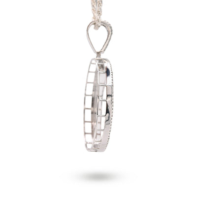 925 Silver 1.9 CTW Natural Diamond Round Picture Memory Pendant 16g Charm - Elite Jewelers - Charms & Pendants
