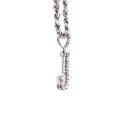 925 Silver Natural 0.15 CTW Diamond Initial Alphabet "J" Pendant 2g Unisex Charm - Elite Jewelers - Charms & Pendants