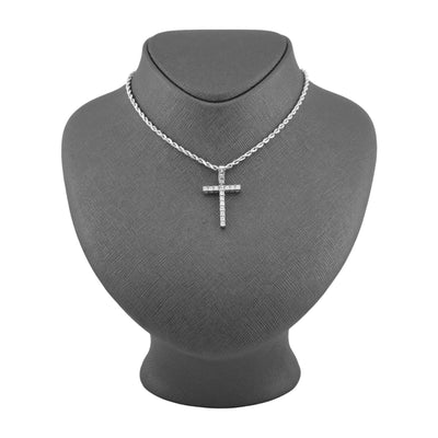 925 Silver Natural 0.15 CTW Diamond Initial Alphabet "T" Pendant 2g Unisex Charm - Elite Jewelers - Charms & Pendants