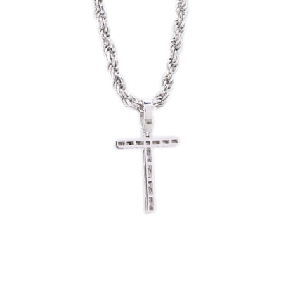 925 Silver Natural 0.15 CTW Diamond Initial Alphabet "T" Pendant 2g Unisex Charm - Elite Jewelers - Charms & Pendants