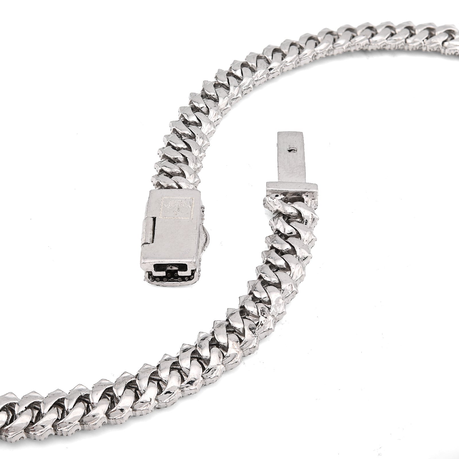 925 Snake Cuban Link 6MM Chain 7.7CT Natural Diamond 21" Men Women Necklace - Elite Jewelers - Necklaces