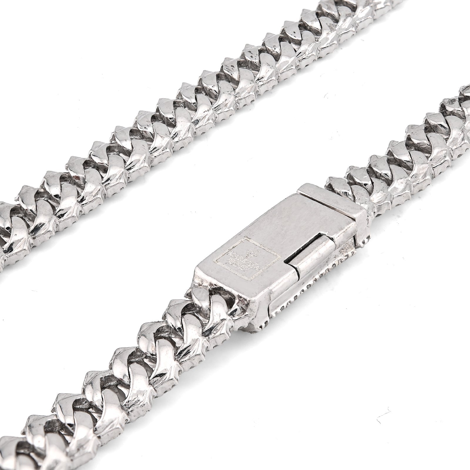 925 Snake Cuban Link 6MM Chain 7.7CT Natural Diamond 21" Men Women Necklace - Elite Jewelers - Necklaces
