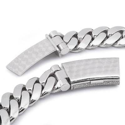 925 SS 20MM 76.45CT Cuban Link 447.2 Grams Lab Dimaond 22" Men Chain - Elite Jewelers-Necklaces
