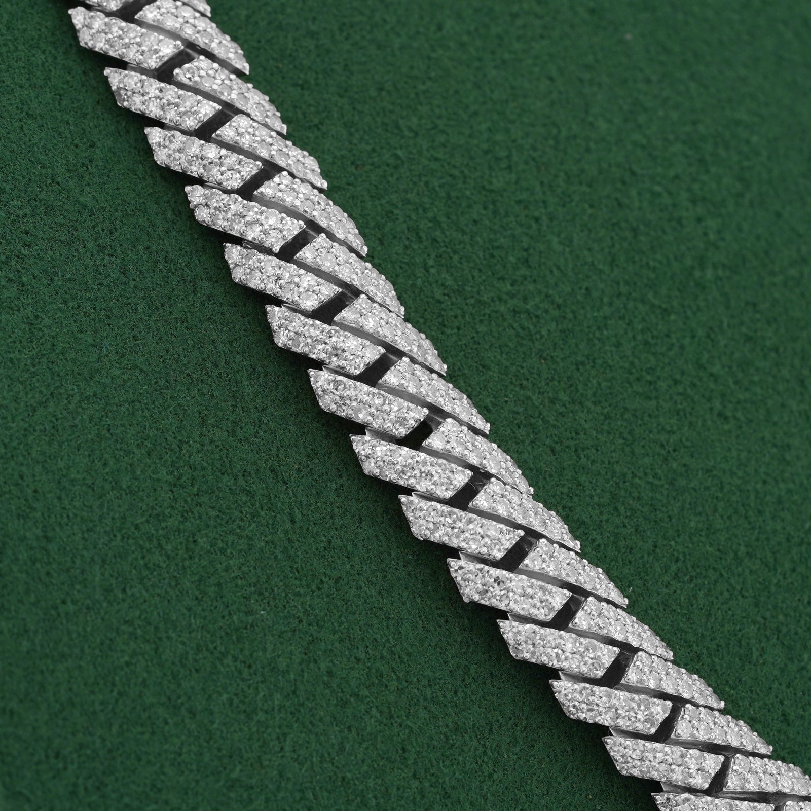 925 SS 22.85CT Lab Diamond 10MM Snake Cuban Link Chain 10MM 22" - Elite Jewelers-Necklaces