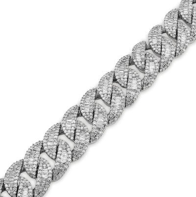 925 SS 6.31CT Natural Diamond Cuban Link 11MM 8" Men Women 38.4g Bracelet - Elite Jewelers - Bracelets