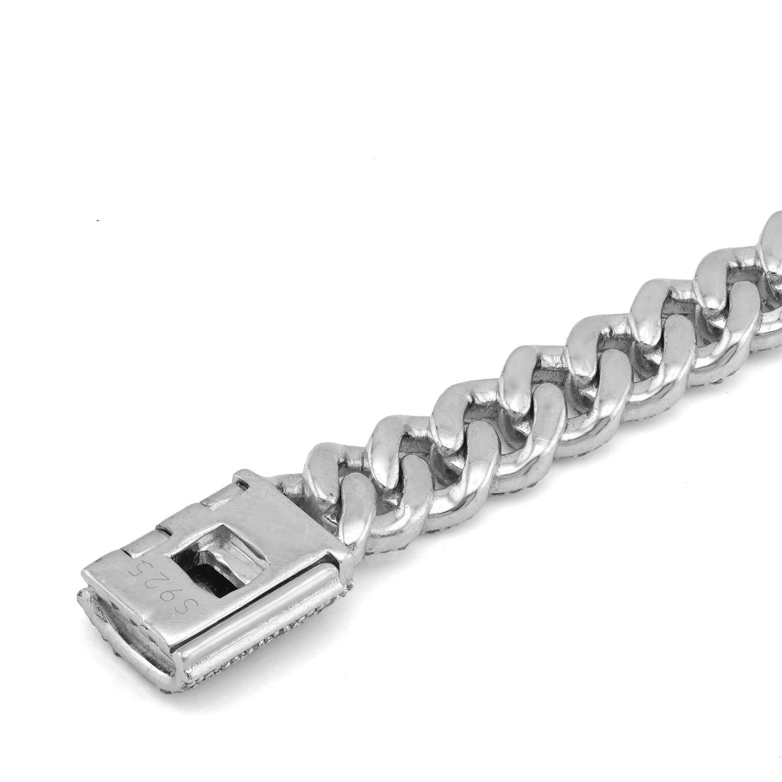 925 SS 8.10CT Natural Diamond 7MM Round Cuban Chain 22" Men Women Necklace - Elite Jewelers-Necklaces