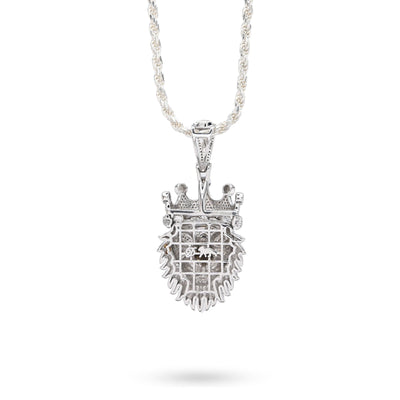 925 Sterling Silver 0.73CTW Natural Diamond Lion Head Mens Pendant 11.9g Charm - Elite Jewelers - Charms & Pendants