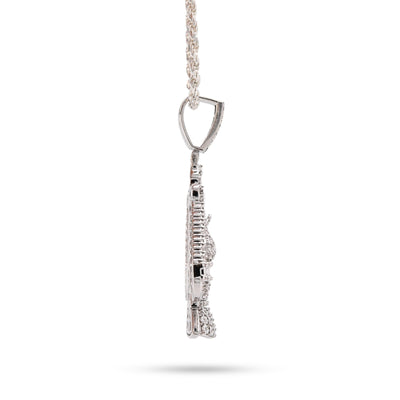 925 Sterling Silver 2.4 CTW Natural Diamond Libra Scale Pendant 16.9g Charm - Elite Jewelers - Charms & Pendants