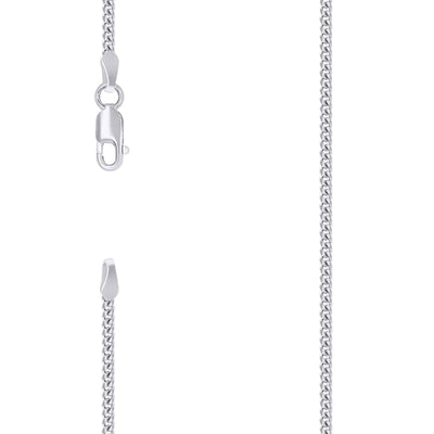 925 Sterling Silver Solid Miami Cuban Chain Rhodium 2MM 20 Inch 5.8g Necklace - Elite Jewelers - Necklaces & Chains