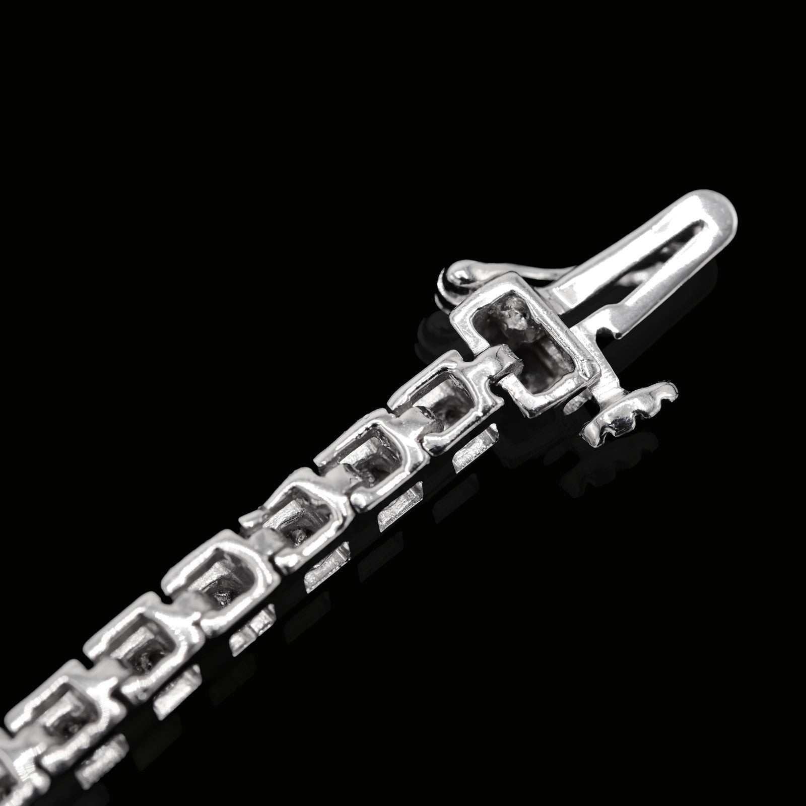 925 Sterling Silver Women 0.16 CTW Diamond Fanouk Tennis Bracelet 6g 7In Armlet - Elite Jewelers - Bracelets