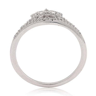 925 WS 0.10CT Natural Diamond Princess Crown Women Band RING - Elite Jewelers - Rings
