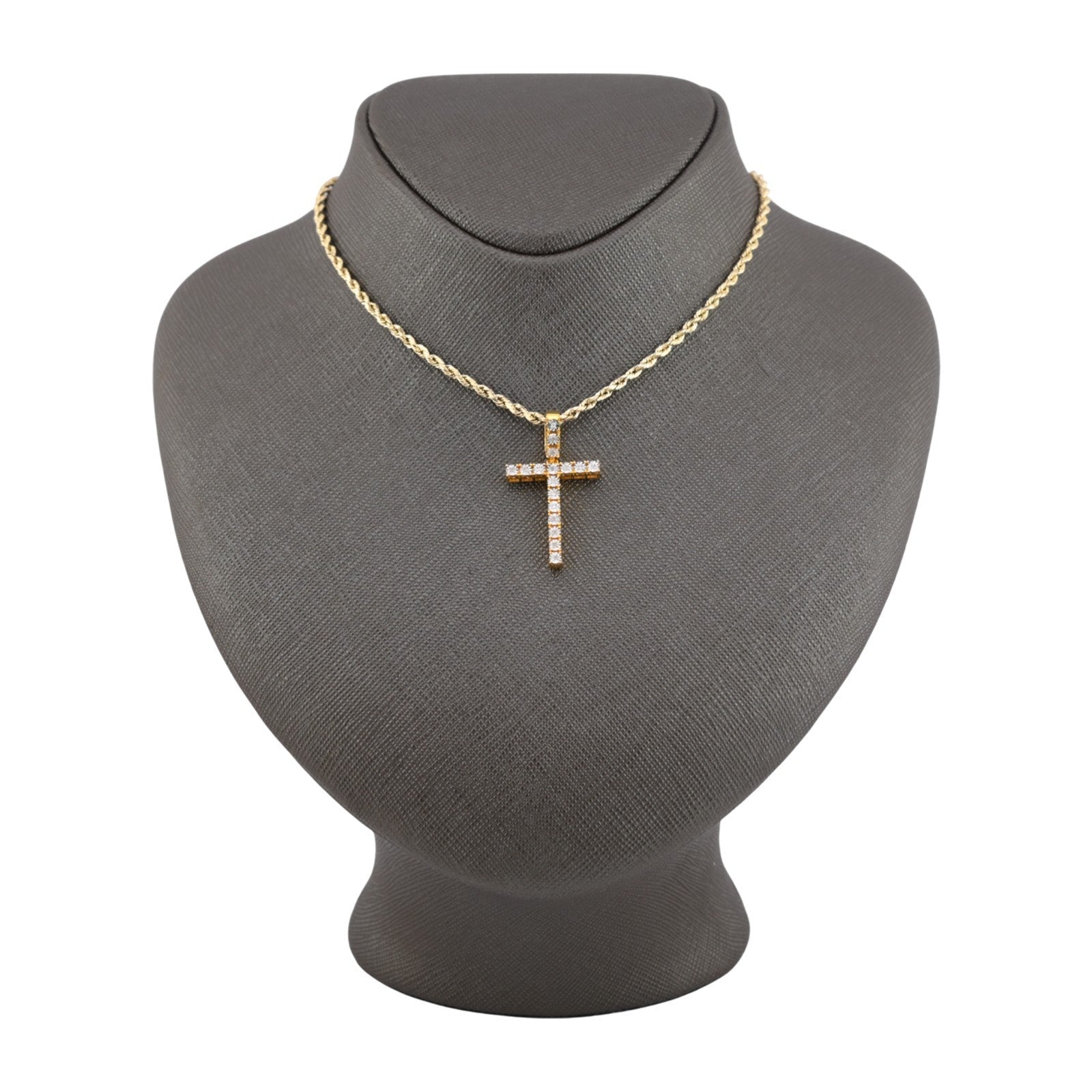 925 Yellow Natural 0.15 CTW Diamond Initial Alphabet "T" Pendant 2g Unisex Charm - Elite Jewelers - Charms & Pendants