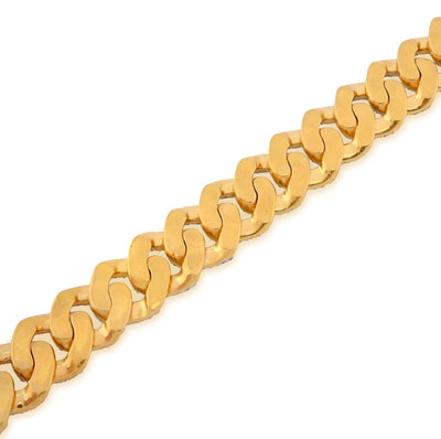 925 Yellow SS 3.52CT Natural Diamond Curb Cuban Link 8.5MM Men Women 8" Bracelet - Elite Jewelers - Bracelets