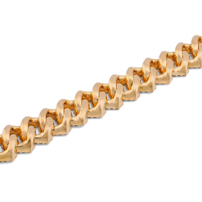 10K Yellow Gold 10MM Natural Diamond Prong Cuban Link 6.5CT Men 8" Bracelet