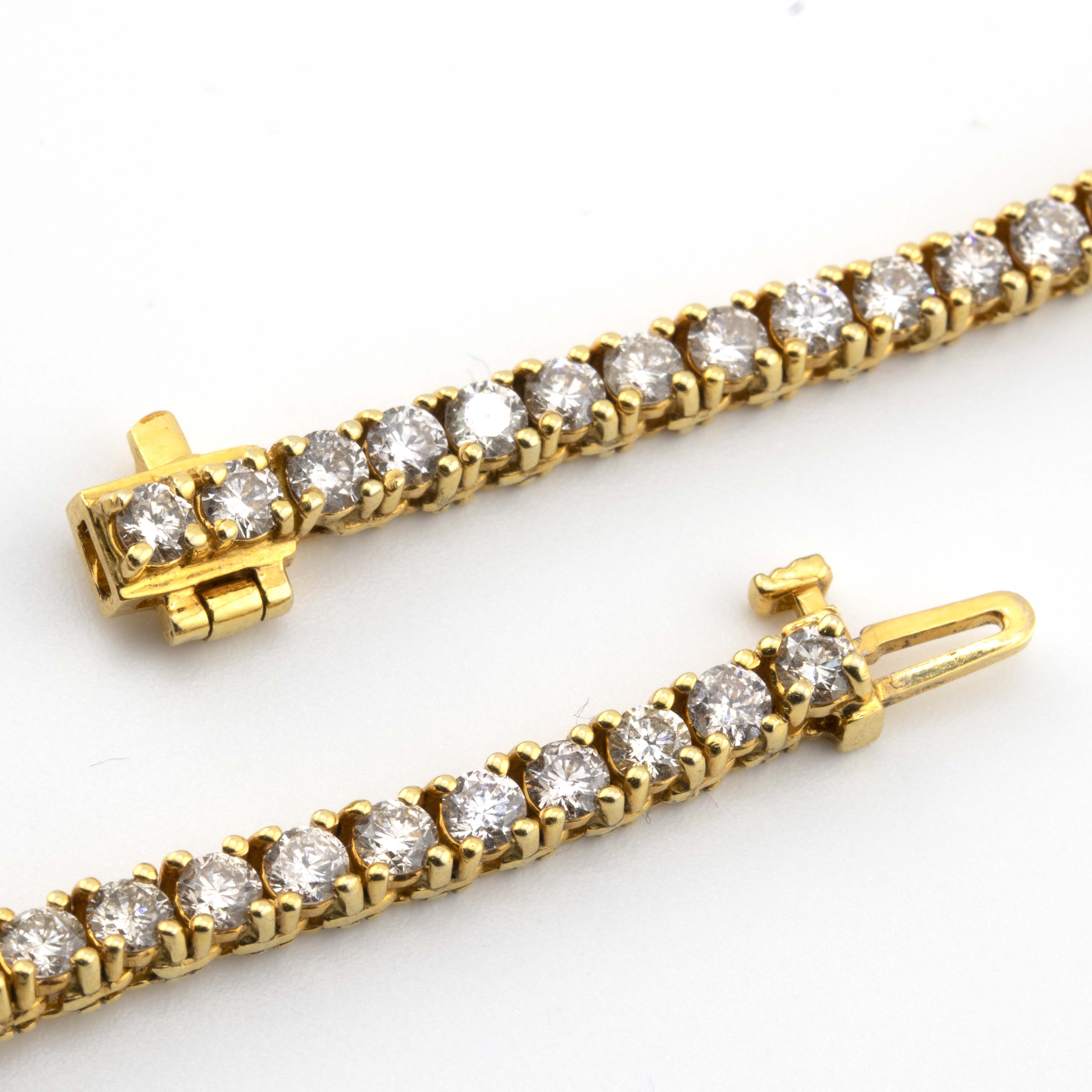 10kt 7 Pointer Diamond Tennis Chain (3.5mm, 22”)