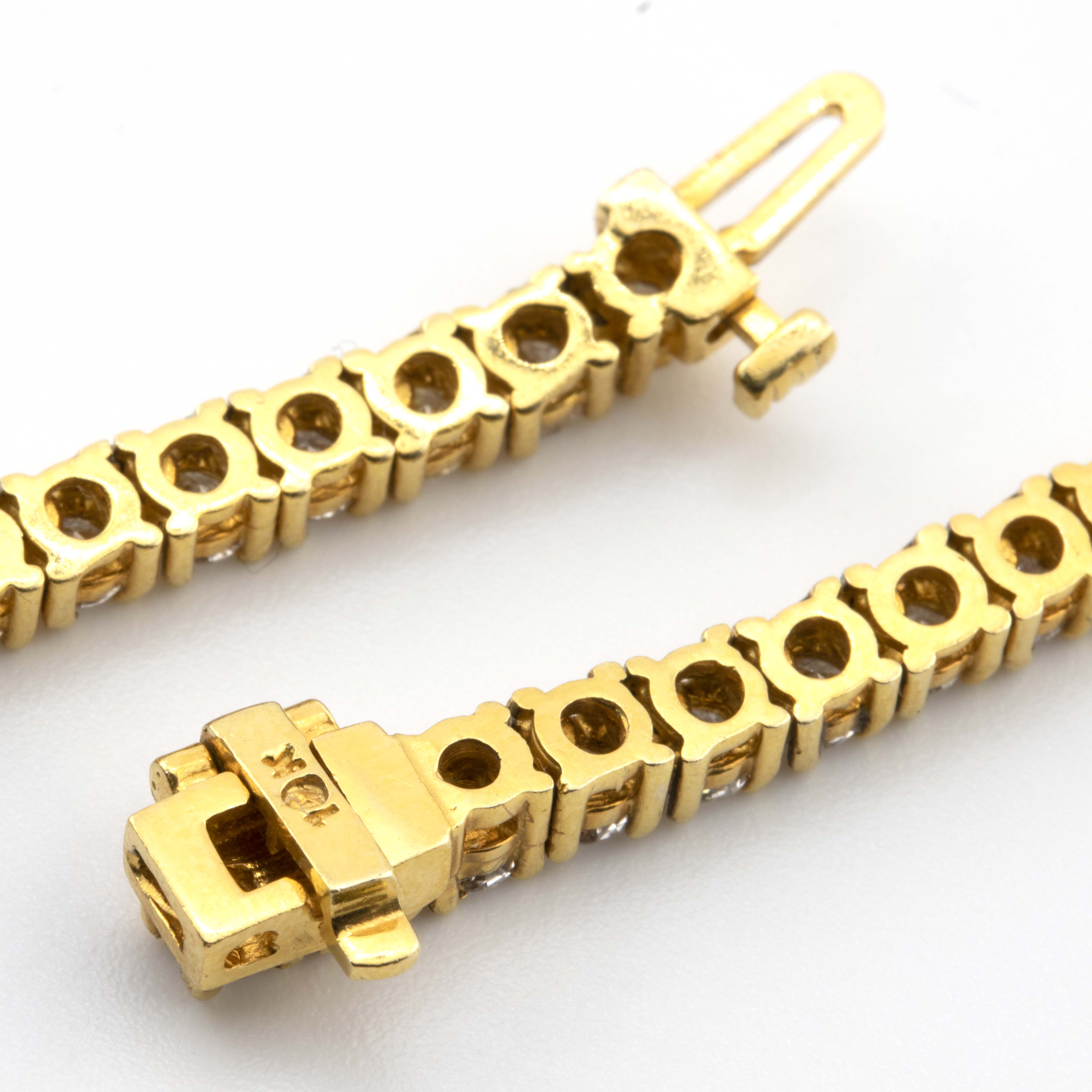 10kt 7 Pointer Diamond Tennis Chain (3.5mm, 22”)