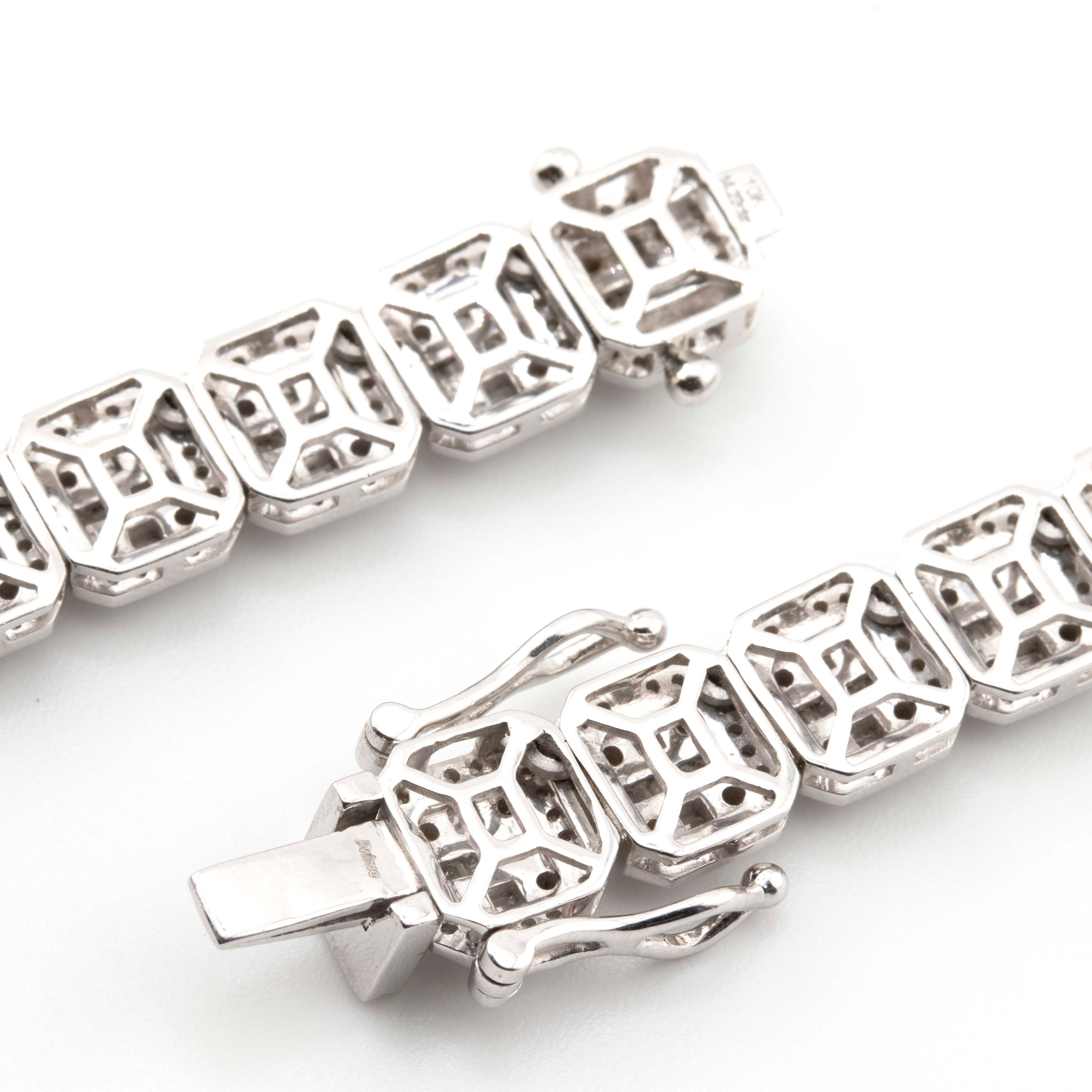 8mm Square Baguette Tennis Chain (8mm, 22”)