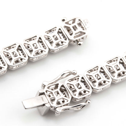 8mm Square Baguette Tennis Chain (8mm, 22”)