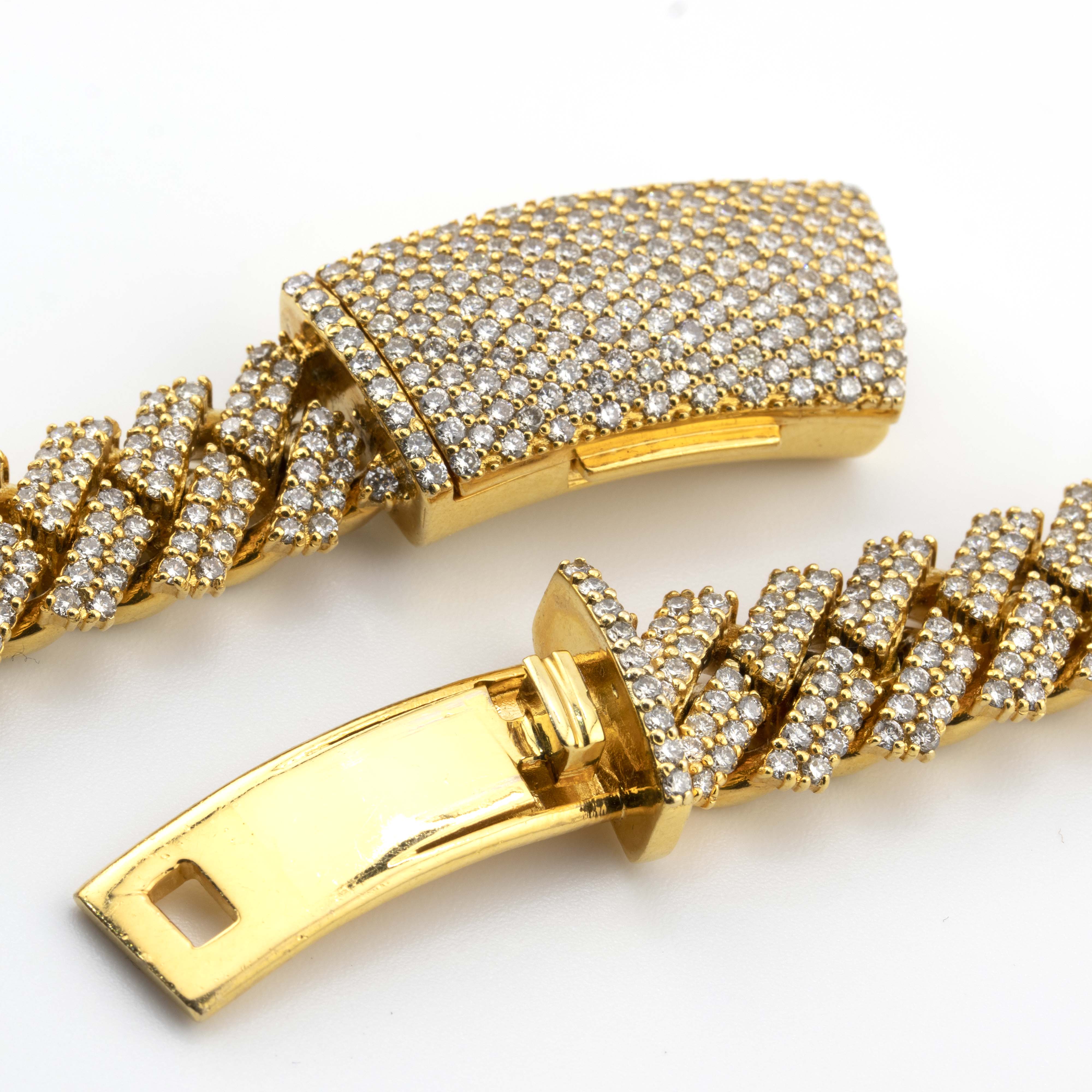 10k Yellow Gold Cuban Prong Chain (12mm, 20”)