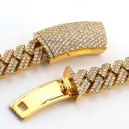 10k Yellow Gold Cuban Prong Chain (12mm, 20”)