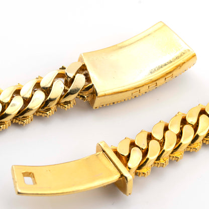 10k Yellow Gold Cuban Prong Chain (12mm, 20”)