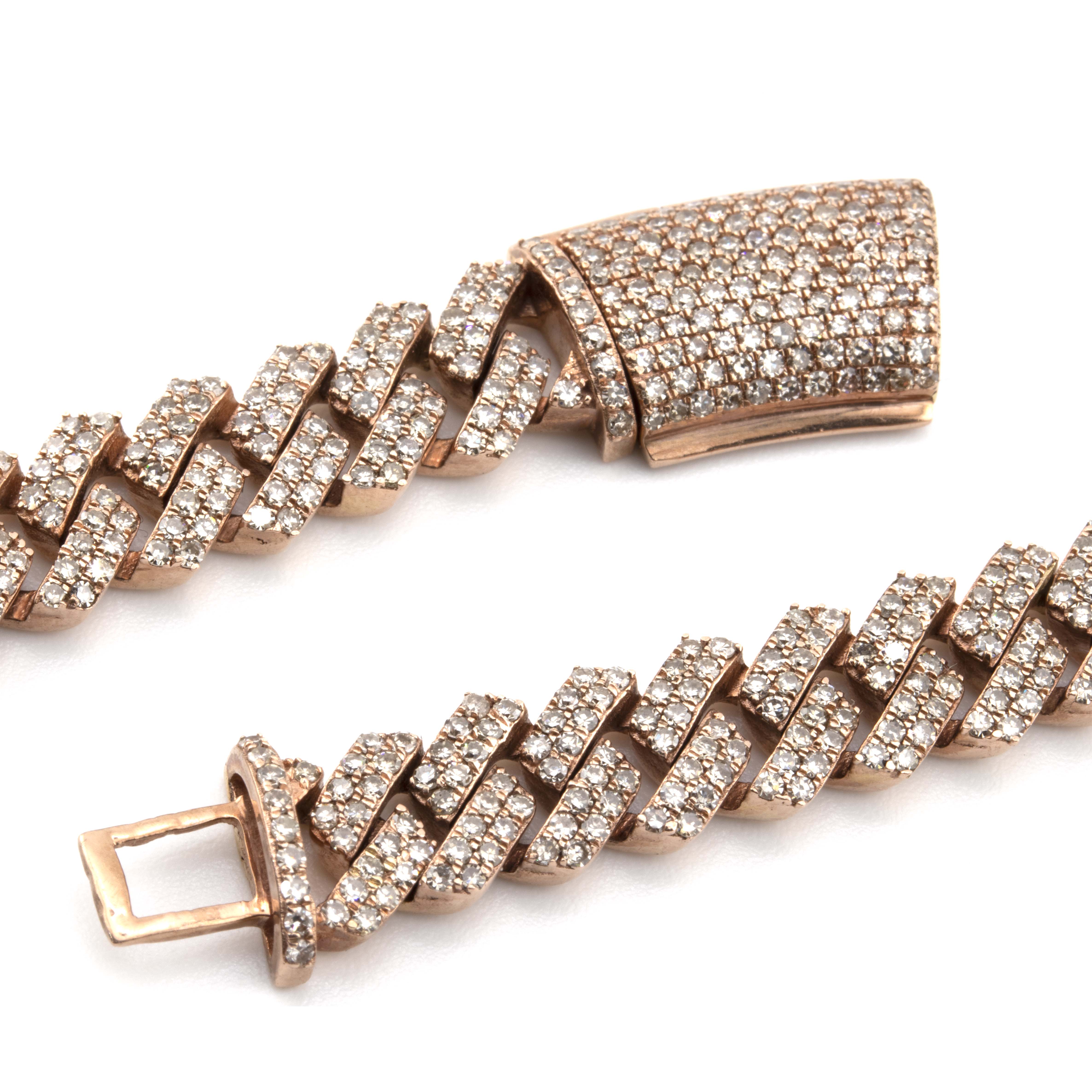 10k Rose Gold Cuban Prong Chain (8mm, 18”)