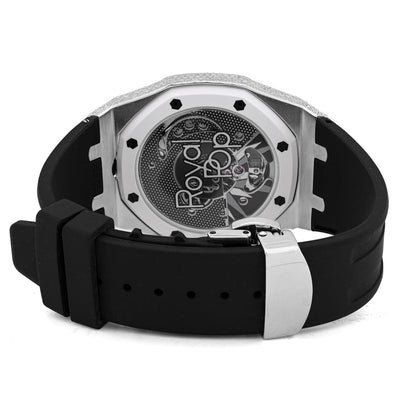AP x Swatch Royal Pop Natural Diamond Band Black/White Watch Ocho Negro - Elite Jewelers-Luxury Watch