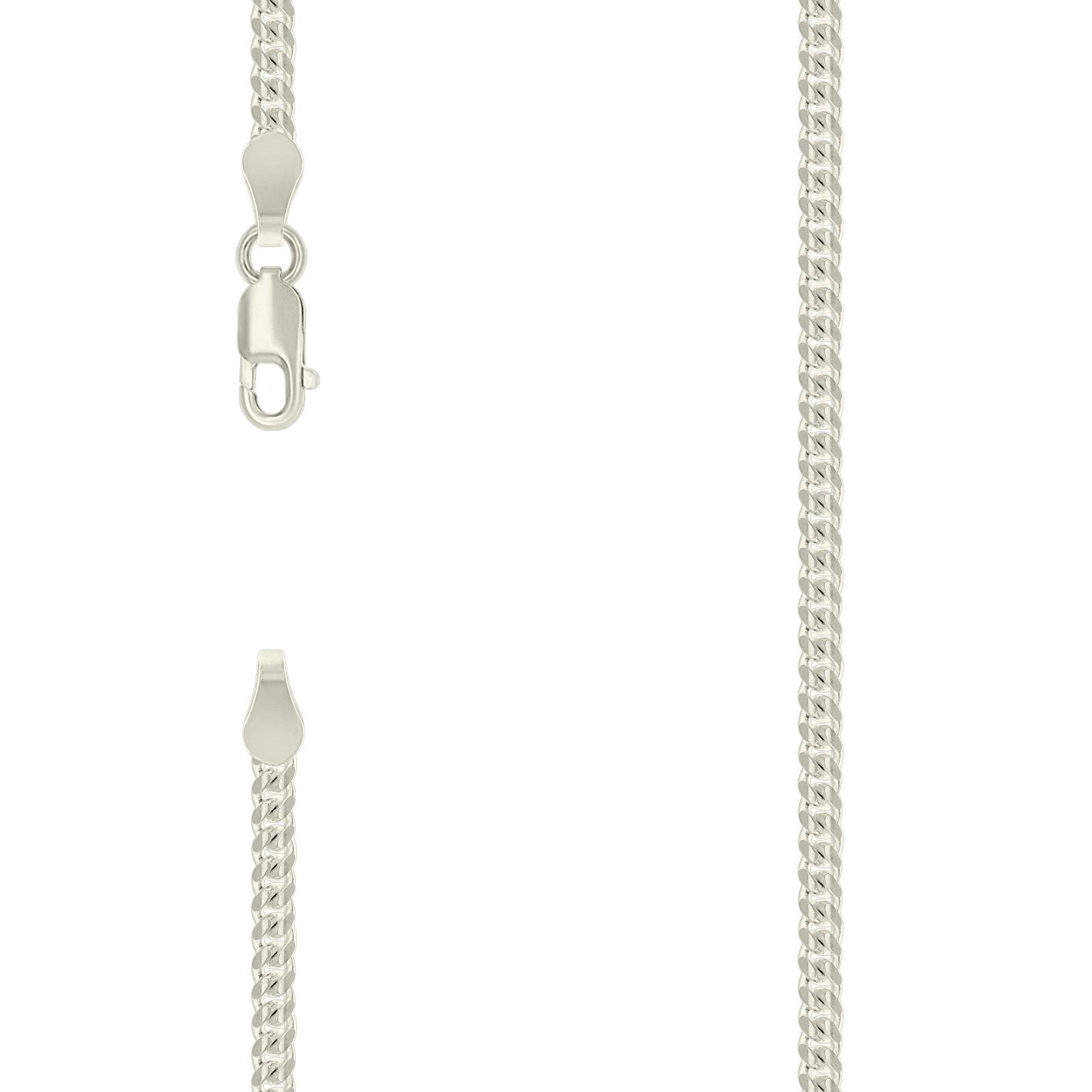 Classic 925 Sterling Silver Solid Miami Cuban Chain 2.5MM 20 Inch 10g Necklace - Elite Jewelers - Necklaces & Chains