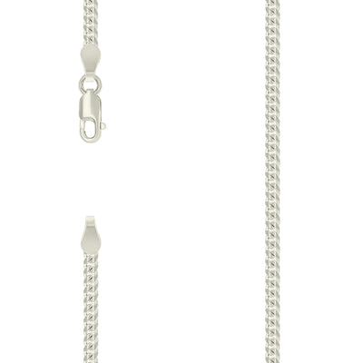 Classic 925 Sterling Silver Solid Miami Cuban Chain 2.5MM 20 Inch 10g Necklace - Elite Jewelers - Necklaces & Chains