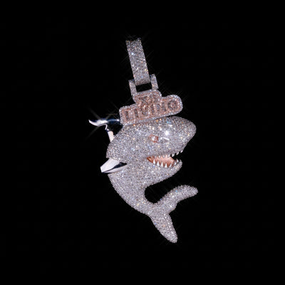 Custom Diamond Shark Pendant - Elite Jewelers - Custom Jewelry
